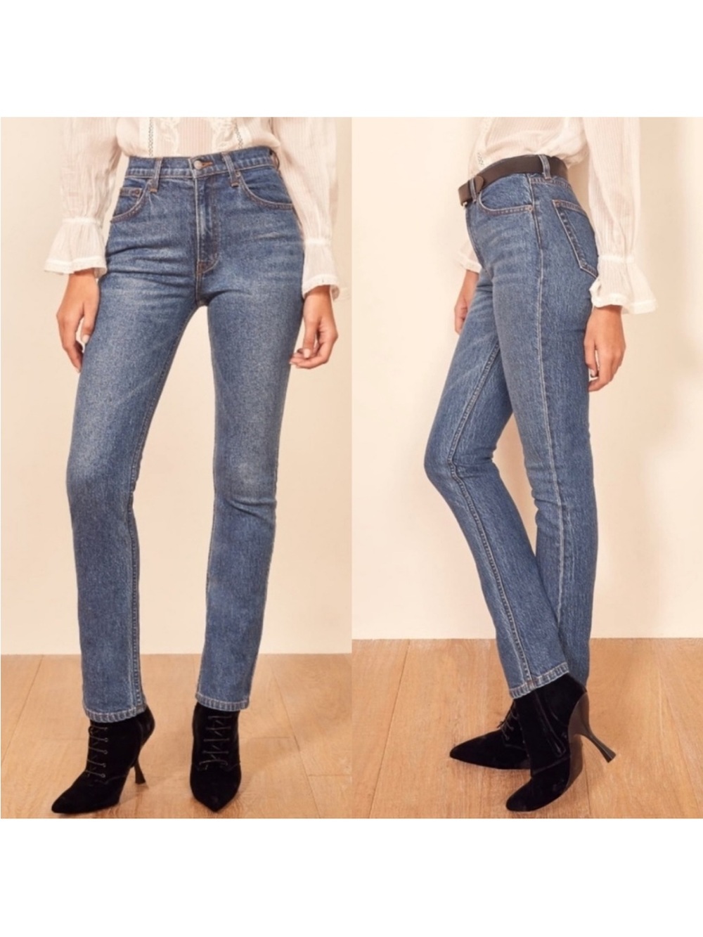 Reformation Jeans Liza High Straight Jean 30